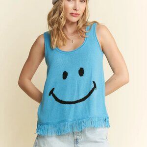Jade By Jane Smiley Fringe Tank Top